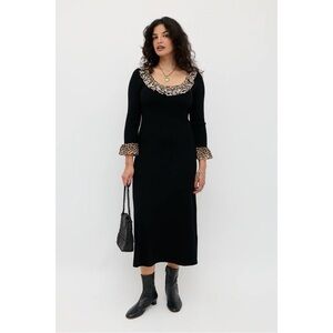 RIXO Mika Wool-Blend Dress